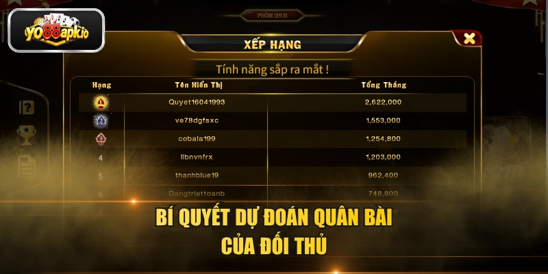 Bí quyết dự đoán quân bài của đối thủ